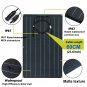 1050*540mm 100W IP65 Solar Panel PET+Monocrystalline Silicon Cell with Connector