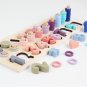 Baby Montessori Math Toys Digital Shape Pairing Counting Board Kids Baby Children Educational Wooden