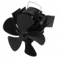 5 Blade Heat Self-Power Stove Fan Wall Mounted Magnetic Fireplace Eco Fan