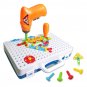144pcs Kid's Electric Drill Power Tool Screw Driver Drill Toys Construction Drill Toys DIY Education