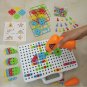 144pcs Kid's Electric Drill Power Tool Screw Driver Drill Toys Construction Drill Toys DIY Education