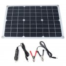 True 20W Solar Panel 12V/5V DC USB Solar Power Panel 4 Heads Monocrystalline
