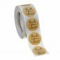 500PCS Thank You Stickers Roll Kraft Paper 1inch Round Sealing Commercial Labels