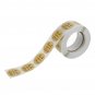 500PCS Thank You Stickers Roll Kraft Paper 1inch Round Sealing Commercial Labels