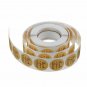 500PCS Thank You Stickers Roll Kraft Paper 1inch Round Sealing Commercial Labels