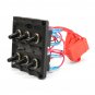 Waterproof 12V-24V RV Boat Marine 6 Gang Toggle Switch Panel Fuse & LED Light