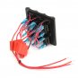 Waterproof 12V-24V RV Boat Marine 6 Gang Toggle Switch Panel Fuse & LED Light