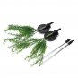 2 Pcs Solar Power Glass Stake Light Outdoor Garden Path Luminous Lamps Decor