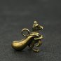 China Collection Archaize Brass Lucky Money Mouse Keychain Pendant Small Statue