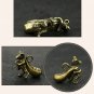 China Collection Archaize Brass Lucky Money Mouse Keychain Pendant Small Statue