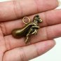 China Collection Archaize Brass Lucky Money Mouse Keychain Pendant Small Statue