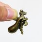 China Collection Archaize Brass Lucky Money Mouse Keychain Pendant Small Statue