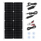 30W 5.5V Monocrystaline Solar Panel Kit USB Waterproof Flexible Solar Charger Controller For RV Car 