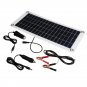 Mono Solar Panel Waterproof DC USB Monocrystaline Flexible Solar Charger Power Bank Outdoor Camping 