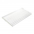 10Pcs 200mm OD 10mm 1mm Thick Wall Borosilicate Glass Blowing Tube Lab Tubes
