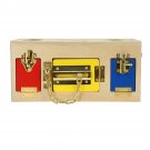 Children Wooden Little Lock Door Latch Box Case Kid's Early Educational Toys
