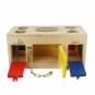 Children Wooden Little Lock Door Latch Box Case Kid's Early Educational Toys