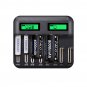8 Slots Intelligent LCD Display USB Battery Charger for AA AAA C D Size Battery