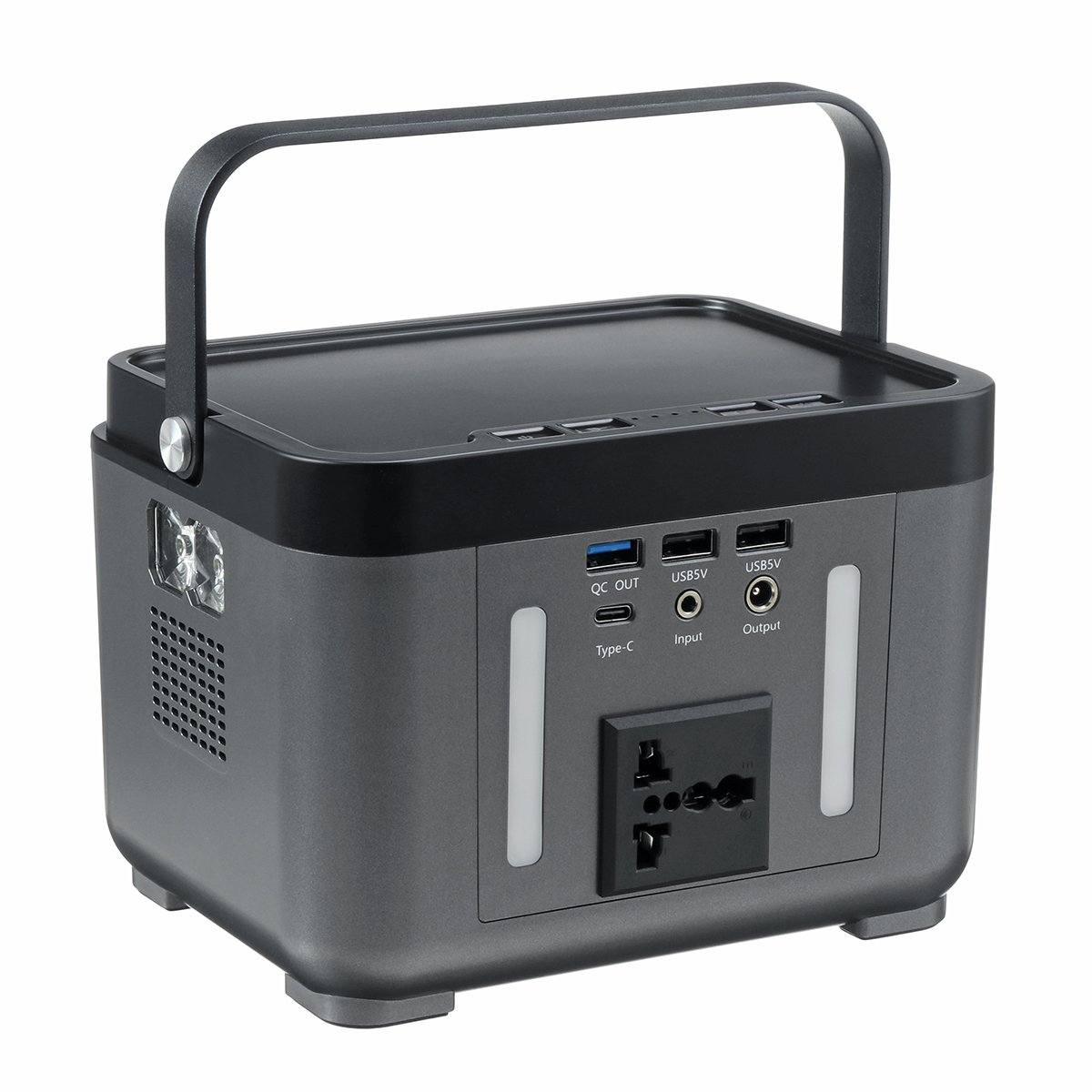 222wh Portable Solar Generator Power Supply Bank Energy Storage Lamp with USB Charger