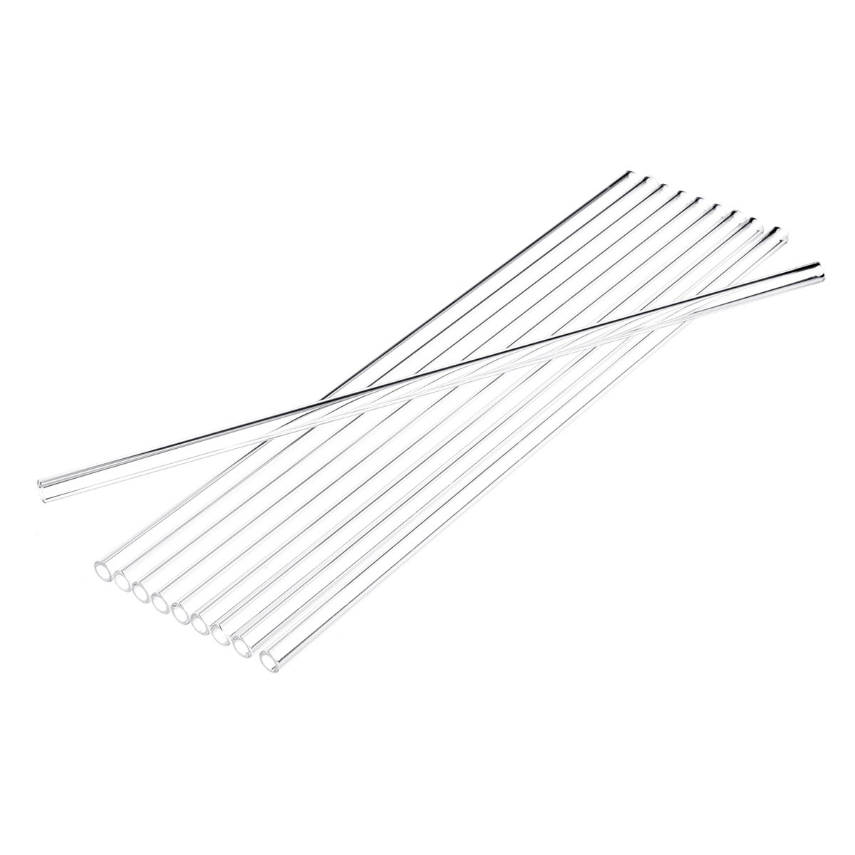 10Pcs 300x7x1mm Length 300mm OD 7mm 1mm Thick Wall Borosilicate Glass Blowing Tube Lab Factory Schoo