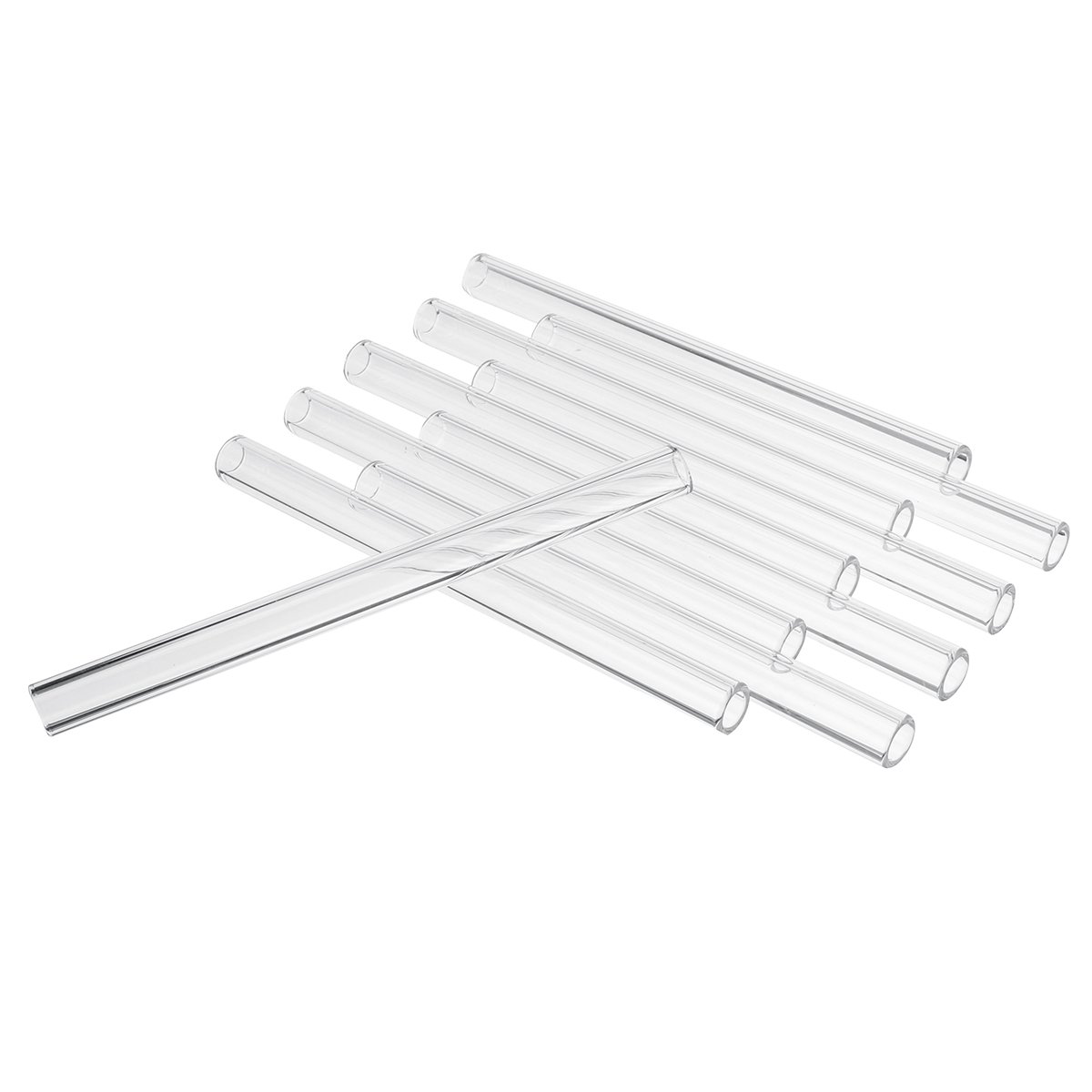 10Pcs 150x10x1.5mm Length 150mm OD 10mm 1.5mm Thick Wall Borosilicate Glass Blowing Tube Lab Factory