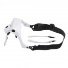 Headband Magnifier Glasses Hands Free Head Mount Magnifying Glasses USB LED Light W/ 1.0/1.5/2.0/2.5