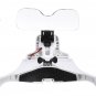Headband Magnifier Glasses Hands Free Head Mount Magnifying Glasses USB LED Light W/ 1.0/1.5/2.0/2.5
