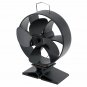 4 Blade Heat Powered Stove Fan Quiet Burning Fire Burner Log Heat Eco Fan with Thermometer