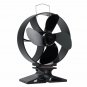 4 Blade Heat Powered Stove Fan Quiet Burning Fire Burner Log Heat Eco Fan with Thermometer