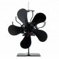 5 Blade Fireplace Heat Powered Stove Fan Quiet Wood Burner Eco Fan Efficient Heat Distribution