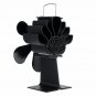 5 Blade Fireplace Heat Powered Stove Fan Quiet Wood Burner Eco Fan Efficient Heat Distribution