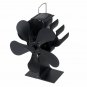 5 Blade Fireplace Heat Powered Stove Fan Quiet Wood Burner Eco Fan Efficient Heat Distribution