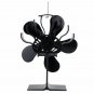 5 Blade Fireplace Heat Powered Stove Fan Quiet Wood Burner Eco Fan Efficient Heat Distribution