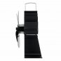 5 Blade Fireplace Heat Powered Stove Fan Quiet Wood Burner Eco Fan Efficient Heat Distribution