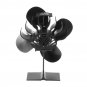 4 Blade Fireplace Heated Power Stove Fan Thermal Fire Heater Household Eco Fan Efficient Heat Distri