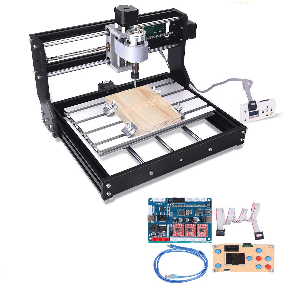 Offline Version 1610 PRO 3 Axis CNC Router GRBL Control DIY Adjustable Speed Spindle Laser Motor Woo