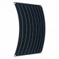 30W Waterproof Solar Panel Matte Texture Car Emergency Charger WIth 4 Protective Corners Dual USB+DC