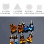 129Pcs/Set Silicone Casting Molds and Tools Jewelry Pendant Resin Mould DIY