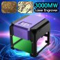 3000mW DIY Laser Engraving Machine CNC Carving Engraver Carved Logo Printer Machine+USB Disk