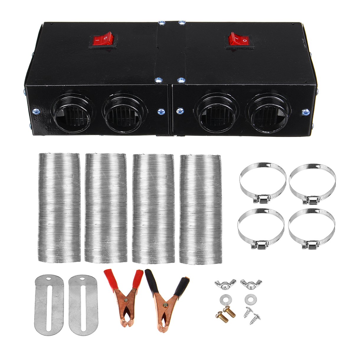 DC 12V 700W Electric Car Heater Heating Fan Defogger Defroster Demister 4 Holes