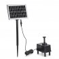 180L/H Solar Fountain Pump Kit Free Standing 2W Solar Panel Submersible Water Pump Pond Fish Tank Bi