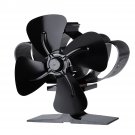 1200RPM Mini Heat Powered Stove Fan 4 Blade Silent Fireplace Eco Fan Heating Distribution No Electri
