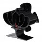 1200RPM Mini Heat Powered Stove Fan 4 Blade Silent Fireplace Eco Fan Heating Distribution No Electri