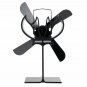 Heat Powered Stove Fan Wood Log Burner Fireplace Eco Fan Heating Distribution No Electricity Or Batt