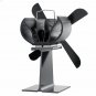 Heat Powered Stove Fan Wood Log Burner Fireplace Eco Fan Heating Distribution No Electricity Or Batt
