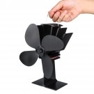 1100rpm Heat Powered Stove Fan Low Noise Wood Log Burner Fireplace Eco Friendly Fan No Battery No El