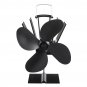 1100rpm Heat Powered Stove Fan Low Noise Wood Log Burner Fireplace Eco Friendly Fan No Battery No El