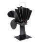 1100rpm Heat Powered Stove Fan Low Noise Wood Log Burner Fireplace Eco Friendly Fan No Battery No El