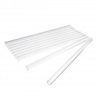 10Pcs 250mm OD 10mm 1.5mm Thick Wall Borosilicate Glass Blowing Lab Tube