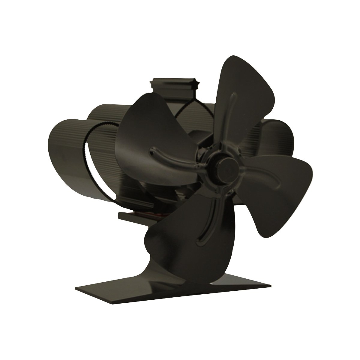 Fireplace Fan 4-Blade Heat Powered Stove Fan for Wood Log Burner Ultra Quiet Warm Air Eco-Friendly F